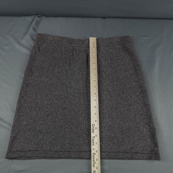 J Jill Womens Sweater Skirt Medium Taupe Minimalist Academia Preppy Mini Y2K - Picture 7 of 8